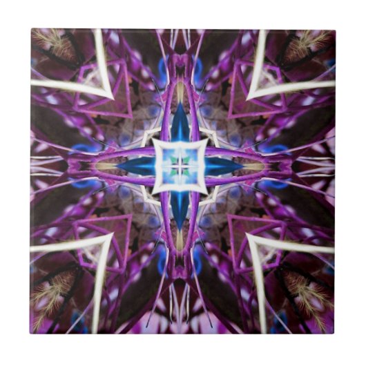 Carreau Motif rose (Devant)