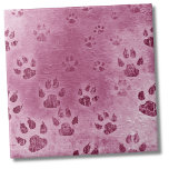 Carreau Motif rose<br><div class="desc">Le motif empreinte de patte captivant dans ce design a une esthétique rugueuse unique avec une coloration générale de contrastes roses. Cette interactivité saisissante d'empreintes de pattes mixtes apporte une touche de charme rustique à l'esthétique générale. Que vous soyez un amoureux ou un propriétaire d'animal de compagnie, un vétérinaire, un...</div>