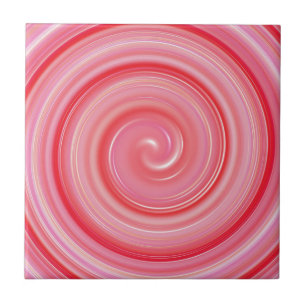 Carreau Motif rose d'abrégé sur spirale