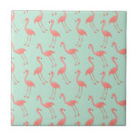Carreau Motif rose de Flamant rose<br><div class="desc">C'est un dessin d'un oiseau de flamant qui a été transformé en motif. L'arrière - plan est une jolie couleur en bon état.</div>