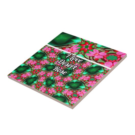 Carreau Motif Rose du désert (Côté)