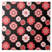 Carreau Motif rose et blanc (Devant)