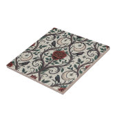 Carreau Motif Rose Gothique Foncé (1) (Côté)