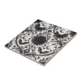 Carreau Motif Rose Gothique Foncé (3) (Côté)