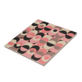 Carreau Motif rose moderne de la moitié du siècle (Côté)