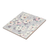 Carreau Motif rose mou d'aquarelle (Côté)