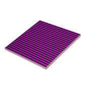 Carreau Motif rose noir rayures (Côté)