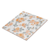 Carreau Motif rose Peach (Côté)