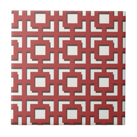 Carreau Motif rouge (Devant)