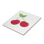 Carreau Motif rouge de cerise (Côté)