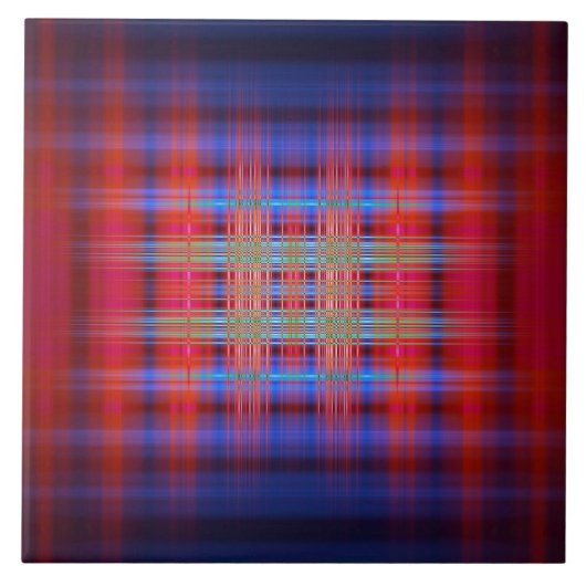 Carreau Motif rouge et bleu (Devant)