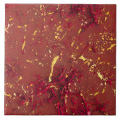 Carreau Motif rouge et or (Devant)