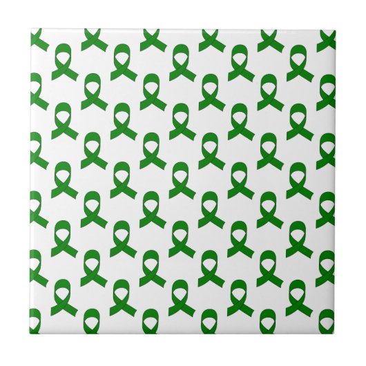 Carreau Motif Ruban Vert (Devant)