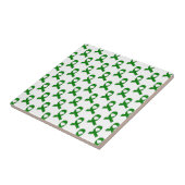Carreau Motif Ruban Vert (Côté)