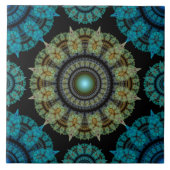 Carreau Motif sacré bleu bleu vert (Devant)