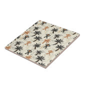 Carreau Motif Safari Jungle Boho Singe (Côté)