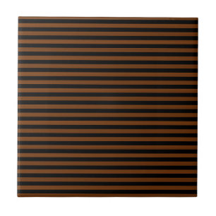Carreau Motif sans couture à rayures brunes noires