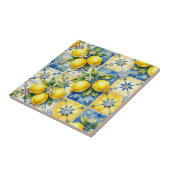 Carreau Motif sans couture citrons et diamants (Côté)