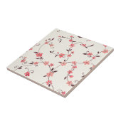 Carreau Motif sans couture d'aquarelle avec le ressort (Côté)