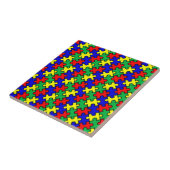 Carreau Motif sans couture de puzzle (Côté)