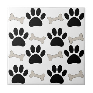 Carreau Motif sans couture Paws And Bones Animal de compag