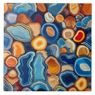 Carreau Motif sans fin Géode Agate