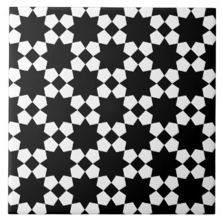 Carreau Motif sans fin vectoriel noir et blanc