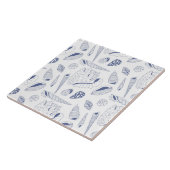 Carreau Motif sans joint avec coquillages (Côté)