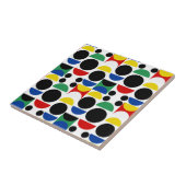 Carreau Motif scandinave du Bauhaus du milieu du siècle (Côté)