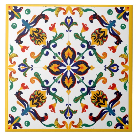 Carreau Motif sicilien (Devant)