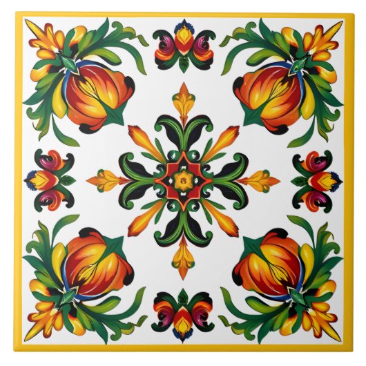 Carreau Motif sicilien (Devant)