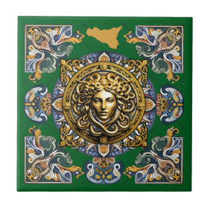 Carreau Motif sicilien de Sicile