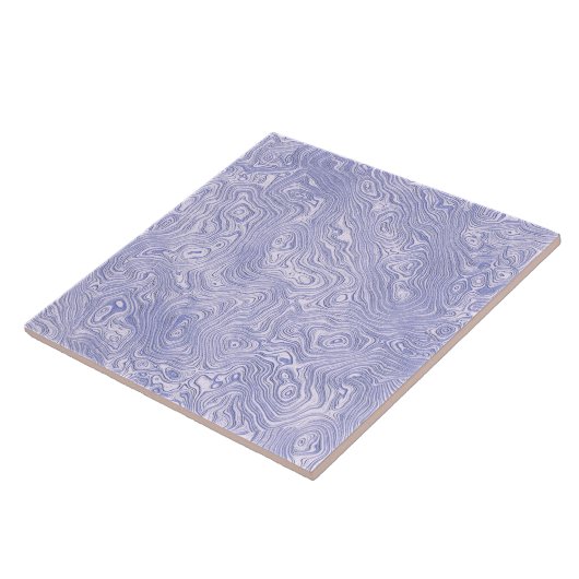 Carreau Motif Silky Blue Moire (Côté)