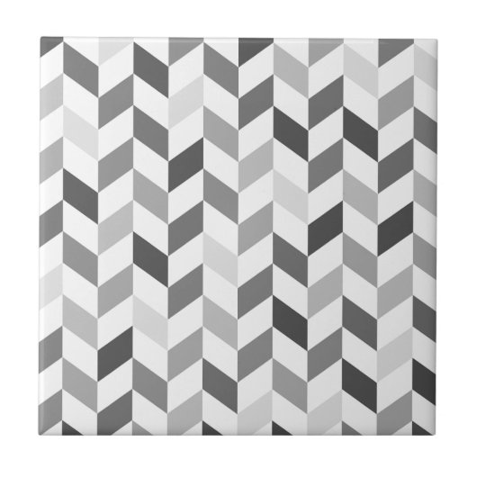 Carreau Motif simple gris Herringbone (Devant)