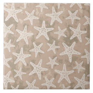 Carreau Motif Starfish Bleu