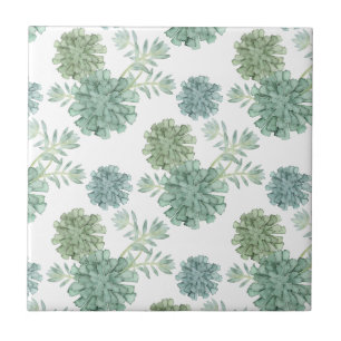 Carreau Motif succulent du bonheur de plante