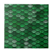Carreau Motif tendance à l'échelle verte (Devant)