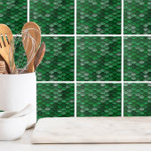 Carreau Motif tendance à l'échelle verte