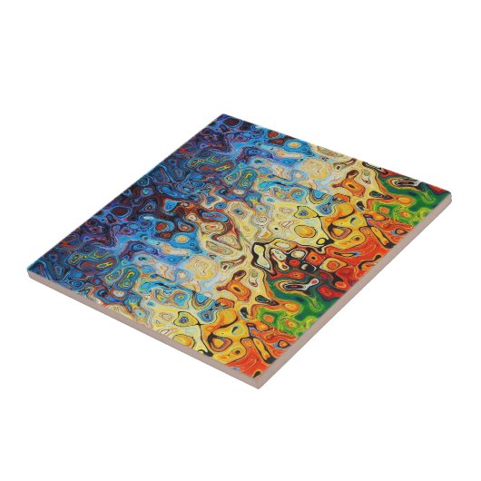 Carreau Motif texturé Abstrait (Côté)