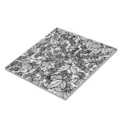 Carreau Motif tiré à la main des framboises (Côté)