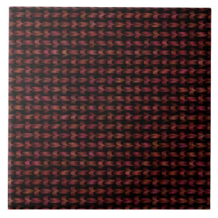 Carreau Motif Tissé Abstrait Rose Noir