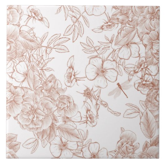 Carreau Motif Toile-De-Jouy (Devant)