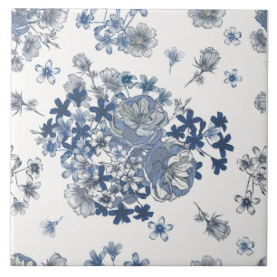 Carreau Motif Toile-De-Jouy 