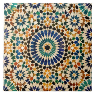 Carreau Motif traditionnel de mosaïque marocaine
