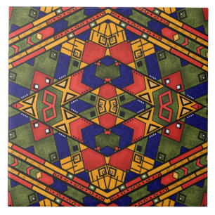 Carreau Motif traditionnel de texture d'ethno africain