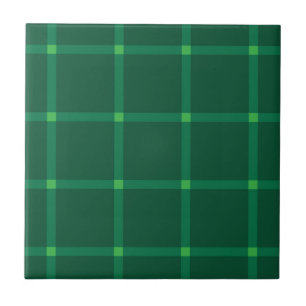 Carreau motif traditionnel vert foncé