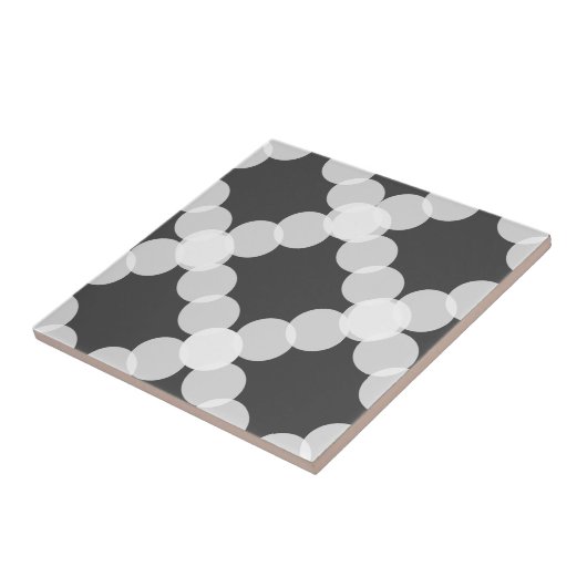 Carreau Motif transparent du cercle gris-mod (Côté)