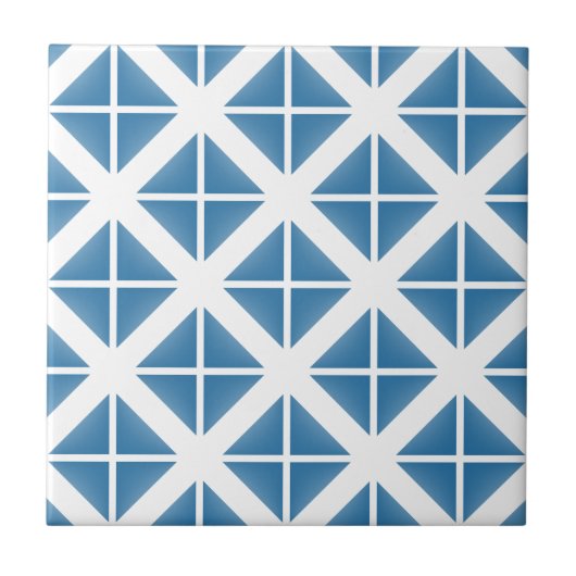 Carreau Motif triangle bleu tendance (Devant)