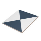 Carreau Motif triangle géométrique bleu Abstrait (Côté)