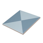 Carreau Motif triangle géométrique bleu Abstrait (Côté)